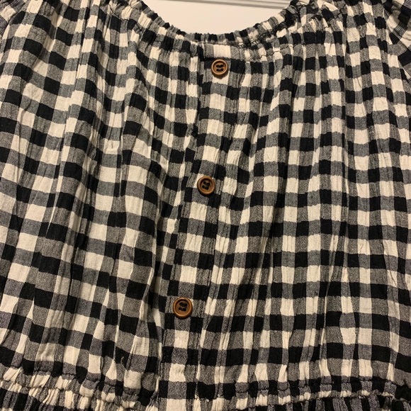 Off the Shoulder Gingham Dress - Picture 4 of 4